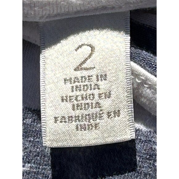 Chicos Zenergy Striped Floral Embroidered Long Sleeve Tunic Top Boho Chic Blouse - Picture 7 of 13